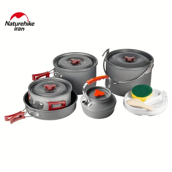 ست قابلمه کمپینگ 6 تا 8 نفره BRS مدل BRS-157