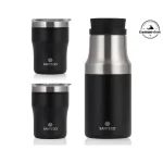 ست فلاسک و لیوان (ماگ) دوجداره 1200 میلی‌لیتری سانتکو مدل Molle