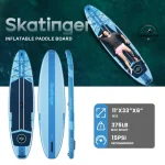 پدل برد ۱ به دو نفره اسکاتینجر مدل Skatinger IceAge - تصویر 3
