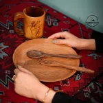 بشقاب چوبی گردو (دست‌ساز) (قسطی اسنپ پی) - Image 2
